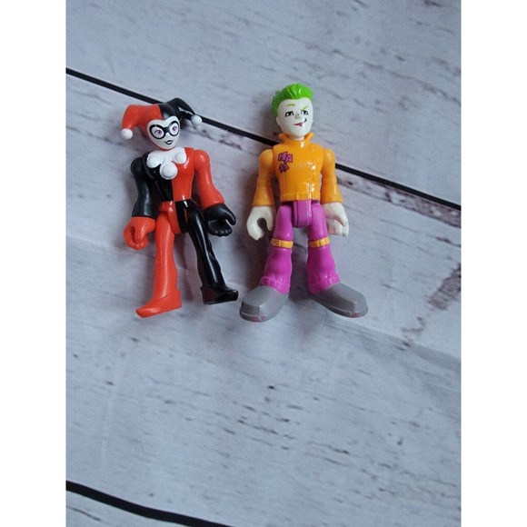 Imaginext DC Super friends Harley Quinn Figure Red And Black Joker Figures - Picture 1 of 6